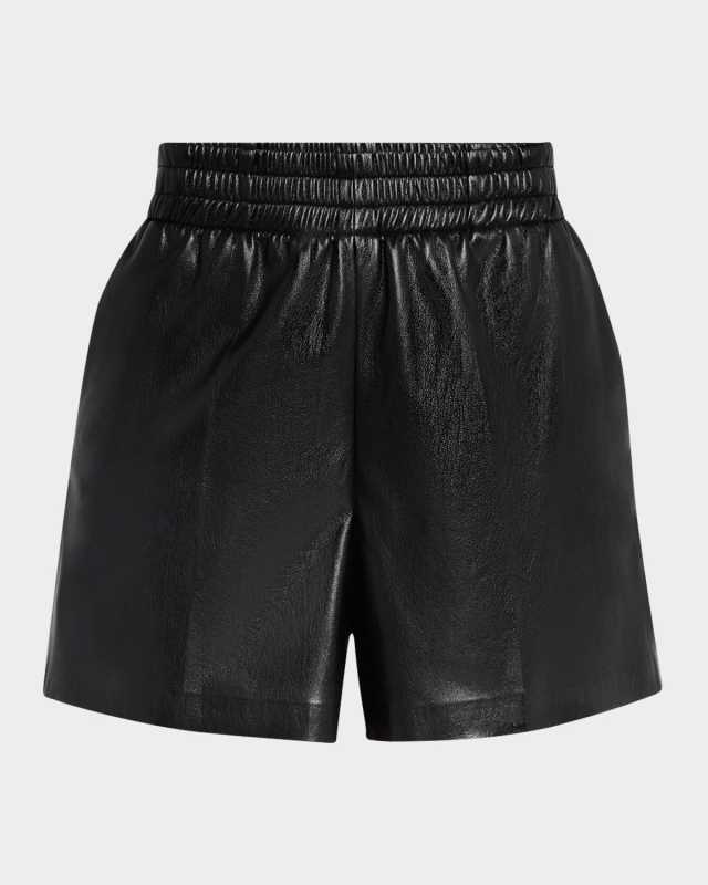Kam Vegan Leather Shorts